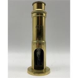 French19th century travelling brass spectroscope by Mon.J Duboscq, Ph & F  Pellin, Paris L15cm 