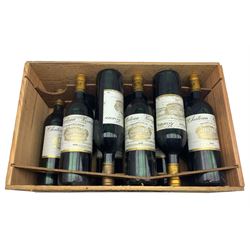 Chateau Kirwan Margaux grand cru classe 1976, 73cl, eleven bottles, in original wooden crate