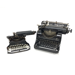 Olympia Mod. 8 typewriter and a Corona Typewriter (2)