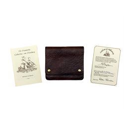 Leather wallet produced from leather recovered from the cargo of the Brigantine 