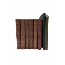 J S Fletcher - Picturesque History of Yorkshire  in six volumes, red and gilt boards, all edges gilt, The Book of the York Pageant 1909 published by Ben Johnson limited edition 144/400 and Benson and Jefferson -  Picturesque York published 1886 