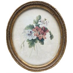English School (Early 19th Century - c1830): Still Life of a Posy, watercolour unsigned 24cm x 20cm 