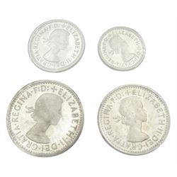 Queen Elizabeth II 2005 four coin Maundy set