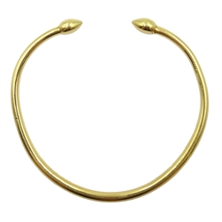 18ct gold bangle, approx 29.36gm