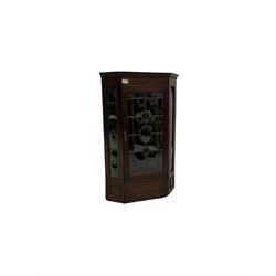 Corner mahogany cabinet