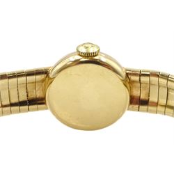 Omega 9ct gold ladies manual wind wristwatch Cal. 483, case hallmarked London 1963