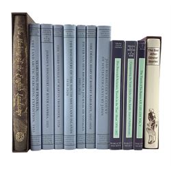 The Hakluyt Society - seven volumes from the third series including 'The Third Voyage of Martin Frobisher to Baffin Island 1578', 'Discovery of River Gambra by Richard Jobson 1623' and five others all in blue d/w, three volumes from the second series in d/w  and two Folio Society books in slip cases 