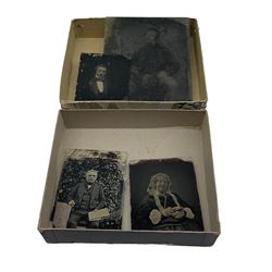 Collection six ambrotypes of Victorian Ladies and Gentlemen (5)