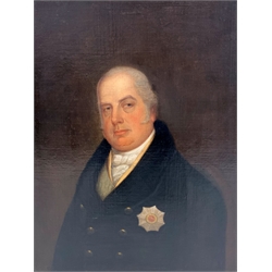 Attrib. James Lonsdale (1777-1839) Portrait reputed to be the Duke of Clarence, later William IV.  Oil on canvas  75cm x 60cm 