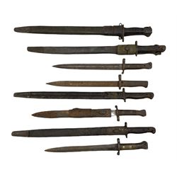 Collection of eight bayonets including Wilkinson 1907 pattern, Remington etc (8)