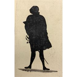 Victorian silhouette together with small engraving of a Stuart Nobleman, etching of a portrait signed, 4 etchings, 3 lithographs max 34cm x 30cm (10)