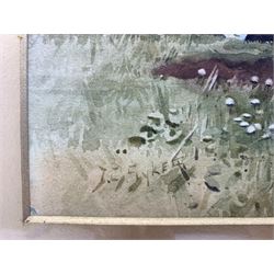 John Gutteridge Sykes (British 1866-1941): Riverside Landscapes, pair watercolours signed 24cm x 38cm (2)