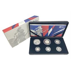 The Royal Mint United Kingdom 2017 'Britannia The Changing Face of Britain' six coin silver proof set, cased with certificate