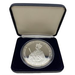 Jamaica 1979 twenty five dollar silver proof coin, commemorating the 10th Anniversary of the Investiture of H.R.H Prince Charles os Prince of Wales, cased with certificate