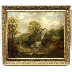William Mitchell (1806-1900): 'Ellerbeck Old Mill', oil on canvas signed, titled and dated 1897 verso 62cm x 75cm