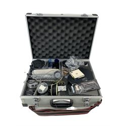 Hoya HMC Wide-Auto f=24mm lens, Super Paragon f=135mm lens and other camera accessories in fitted Jessops aluminium carry case 