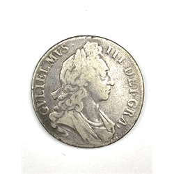 William III 1696 crown coin 