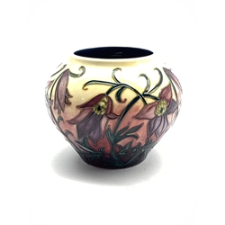  Moorcroft Pasque pattern vase designed by Philip Gibson, H10.5cm   
