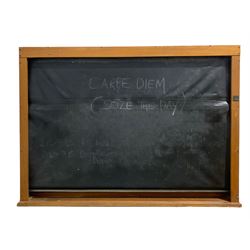 Vintage mid 20th century school blackboard by Wilson & Garden Ltd, Kilsyth, Glasgow 188cm x 136cm