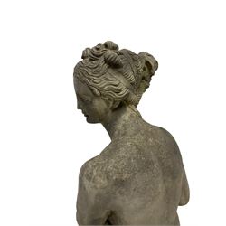 Composite stone statue of Greek figure H117cm