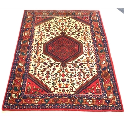  Persian design ground rug, central medallion on cream field with all over geometric decoration, 170cm x 240cm  