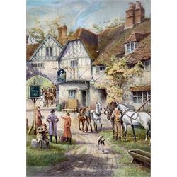 Horace Hammond (AKA James Barclay) (British 1842-1926): Village Scene, watercolour signed 35cm x 24cm