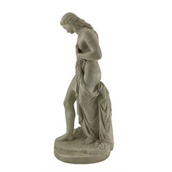 Copeland Parian figure of Musidora by William Theed, for the Ceramic and Crystal Palace Art Union, 1867, H44cm