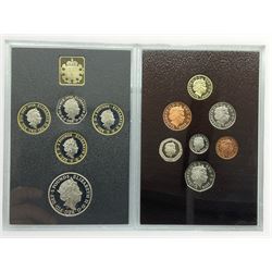 The Royal Mint United Kingdom 2008 Royal Shield of Arms proof collection and 2018 proof commemorative coin set, both cased with certificates