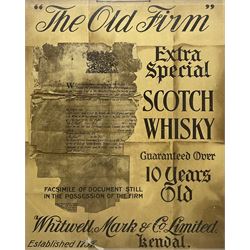 Late 19th/early 20th century advertising poster - 'The Old Firm Scotch Whisky', pub. Sir Joseph Causton & Sons 62cm x 50cm