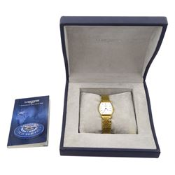 Longines Le Grande Classique ladies gold-plated quartz wristwatch No. L4 205 2, boxed with additional links and warranty card dated 2007