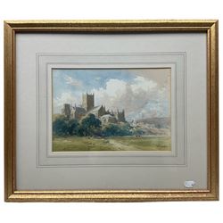 Arthur Gerald Ackermann (British 1876-1960): 'Wells Cathedral', watercolour signed, Fine Art Society exhibition label verso 17cm x 25cm
Provenance: with Heather Newman Gallery/Newman Fine Art