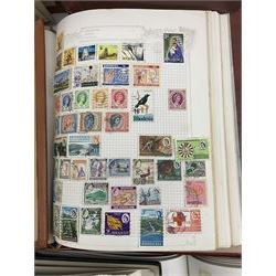 Great British and World stamps including China, Bechuanaland, British Honduras, Cayman Islands, San Marino, Saudi Arabia, Sierra Leone, Spain, Syria, Tristan De Cunha, Turkey, United States of America etc, in thirteen albums and on loose pages