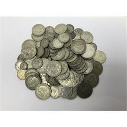 Approximately 1100 grams of Great British pre 1947 silver coins, including King George V 1935 crown, King George VI 1937 crown, halfcrowns etc