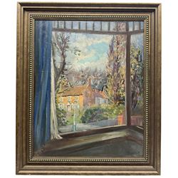 Nancy Weir Huntly (1890-1963): Through the Window, oil on board signed 57cm x 46cm
Notes: Nancy was married to the Royal Doctor and mother to Faith Sheppard (British 1920-2008)