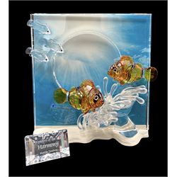 Swarovski crystal SCS Annual Edition 'Wonders of the Sea' model 'Harmony' with plaque, boxed