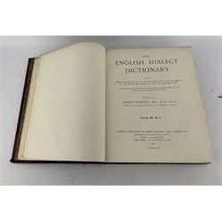 Joseph Wright - English Dialect Dictionary, six volumes  published by Henry Frowde 1898-1905, large quarto