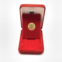 Queen Elizabeth II 1981 Isle of Man gold proof full sovereign coin, cased with certificate