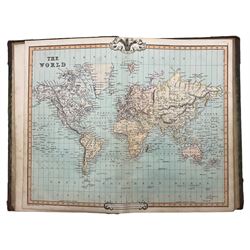 George Frederick Cruchley (British 1797-1880): 'Cruchley's General Atlas for the use of schools and private tuition', atlas containing 31 engraved maps with hand-colouring pub. 1854