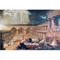 After John Martin (British 1789-1854): 'Belshazzar's Feast', oil on canvas unsigned 101cm x 149cm