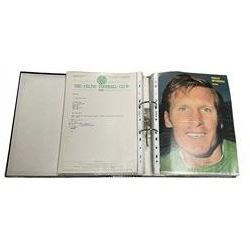 Mostly Scottish footballing autographs and signatures including Billy McNeill, Allan Rough, Craig Brown, Alex McLeish, Gordon Strachan etc, in one folder
