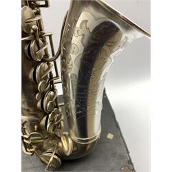 Hawkes & Son Century XX saxophone, serial number 52436 in original fitted case