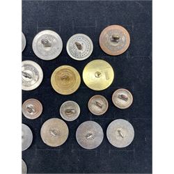 Set of eight large Sinnington Hunt buttons by Firmin & Co., nine smaller matching buttons, four other Sinnington Hunt buttons and thirteen Austrian Knopf Konig hunt buttons, unnamed but decorated with horses etc  Provenance:  3rd Earl of Feversham 