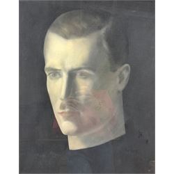 Jacob Kramer (British 1892-1962): 'Professor GL Roberts', pastel signed 54cm x 43cm