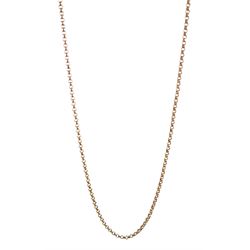 Gold belcher link necklace, stamped 9ct