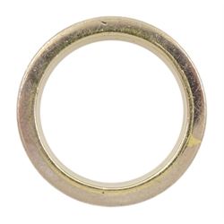 18ct gold wide wedding band, stamped 750
