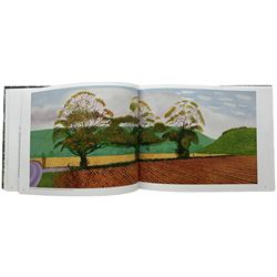 David Hockney (British 1937-) - 'My Yorkshire - Conversations with Marco Livingstone' and 'Dog Days', two books illustrated in colour, the former a first edition with original cloth backed boards max 25cm x 33cm (2)