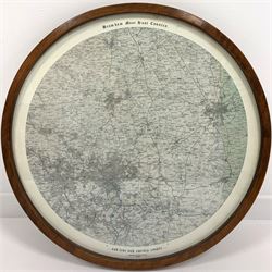 Circular map of Bramham Moor Hunt Country 61cm x 61cm