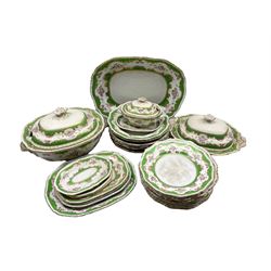 Victorian Ironstone dinner service by Ashworth Bros (qty)