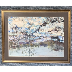 Craddock - Oil painting of a winter landscape, signed 39cm x 54cm 