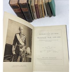 The Illustrated London news record of the Transvaal War, 1899-1900, with a collection of other books on the Boer war, together with a quantity of books relating to Baden Powell (13)